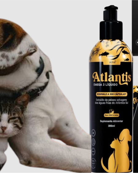 Ômega 3 Atlantis Líquido Avert Saúde e Brilho para Cães e Gatos